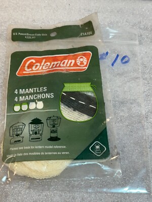 2 Packs Coleman #21 Fine Weave Mantles #21A104  (4 Mantles) USA   #10
