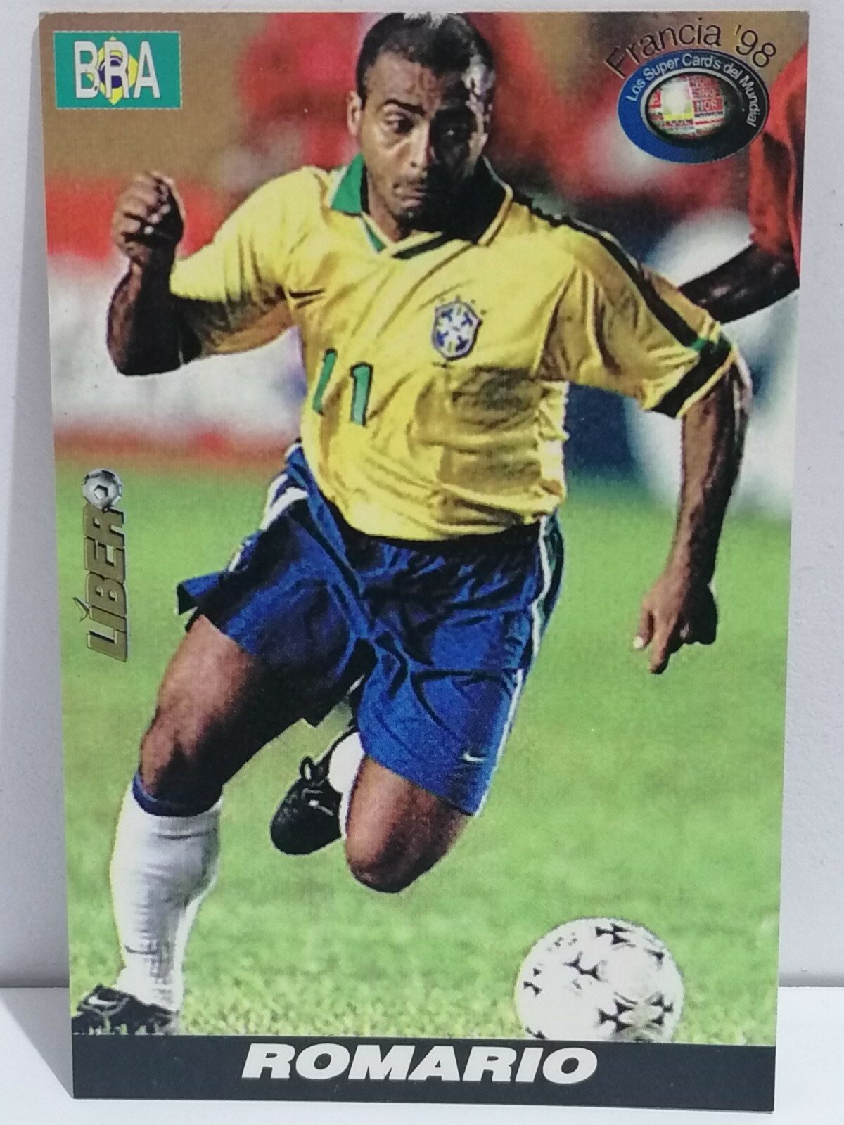 FRANCE 98 Card #03 ROMARIO Brazil Team, 1998 FIFA WORLD CUP