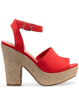 Женские эспадрильи SUN STONE кораллового цвета на платформе 1-1/2, с острым носком, 9,5 М