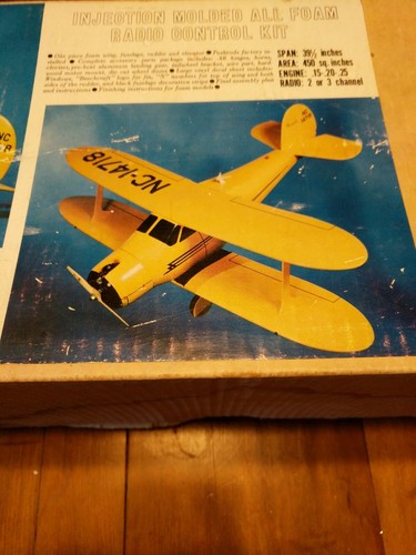 Hobby Shack Beechcraft  Staggerwing Foam Biplane Kit  RC plane kit Span 39.5''