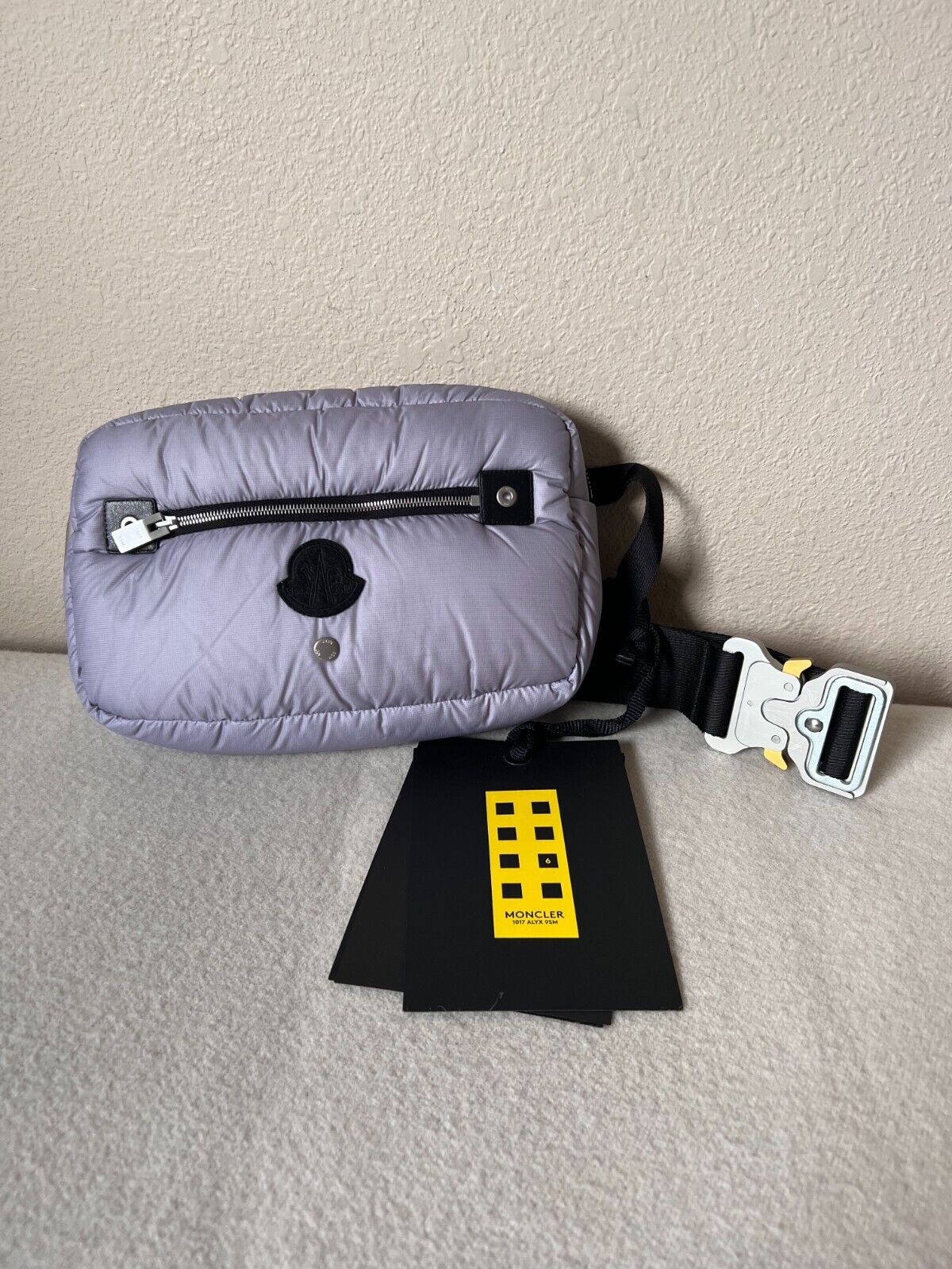 6 Monler 1017 Alyx 9SM Down Puffer Belt Bag - Purple Grey 6 Monler 1017 Alyx 9SM Down Puffer Belt Bag - Purple Grey