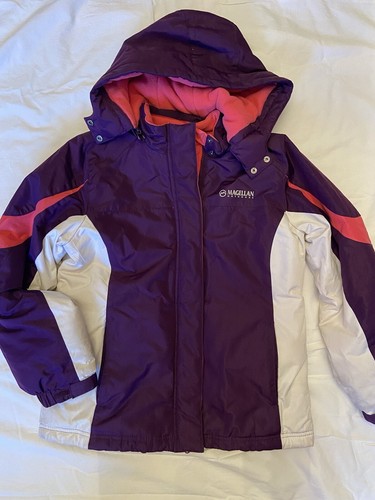 Pink Purple Hooded Girl's Size Large