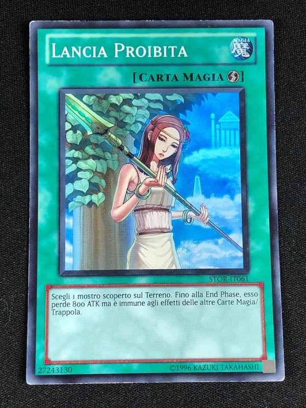YUGIOH FORBIDDEN LANCE STOR-EN061 SUPER LIGHT PLAY ITALIAN