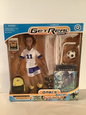 Get Real Girl Doll Gabi s Soccer Adventure Brazil NIP