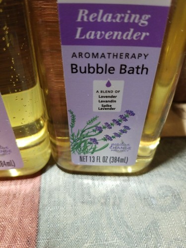 Aura Cacia Bubble Bath Relaxing Lavender w Pure Essential Oils (3) 13oz ea. #k97
