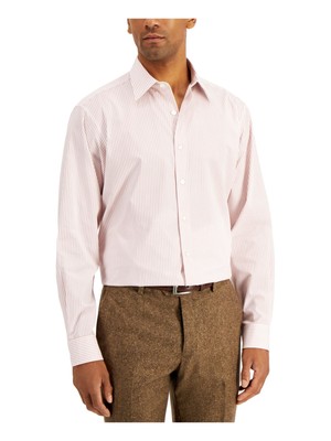 

CLUBROOM Мужская бордовая немнущаяся классическая рубашка Performance, Burgundy, 100105460MN