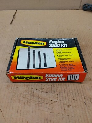 Milodon 81137 BBC Main Studs Straight 4-Bolt Main For Chevy Big Block W/W-TRAY