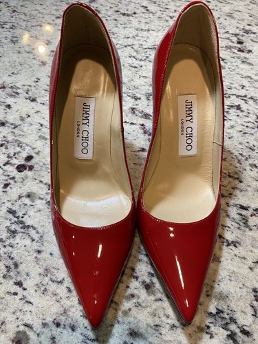 JIMMY CHOO ジミーチュウ パンプス レディース35ハーフ レッド