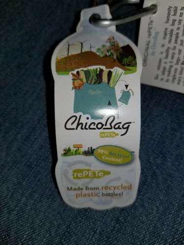 ChicoBag Reusable Shopping Bag Farmer market CHICO Bag Key Ring Carabiner rePete