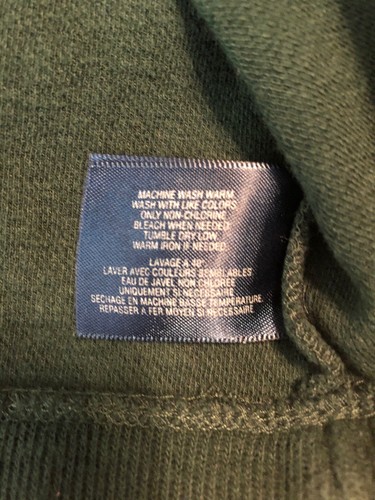 Toddler Boy’s Hunter Green Ralph Lauren Half Zip Pull Over Sweater Size 4/4T