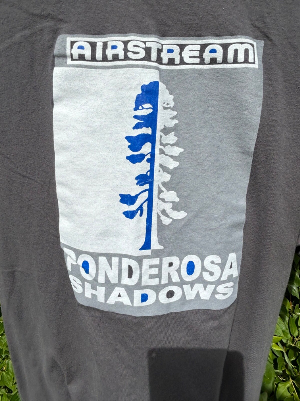 MENS XL NWOT AIRSTREAM PONDEROSA SHADOWS GRAY SHORT SLEEVE T