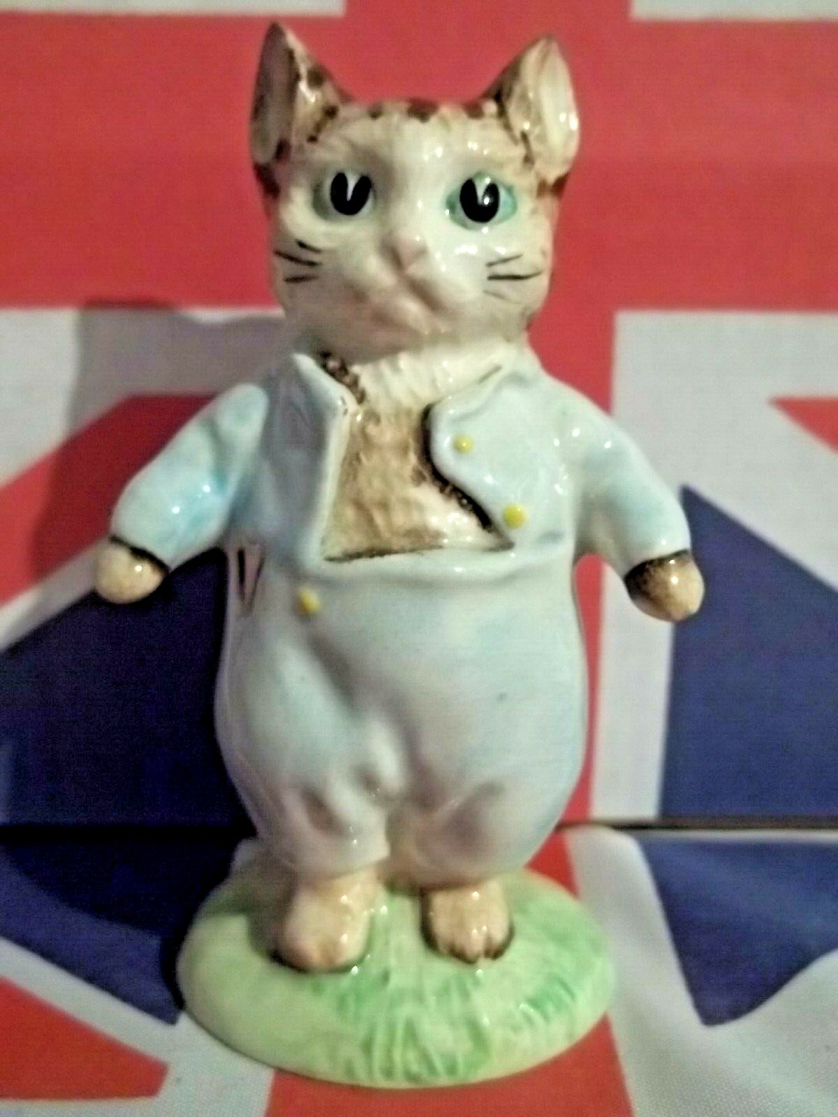 MINT IN BOX BEATRIX POTTER FIGURINE BP6C TOM KITTEN CAT ROYAL ALBERT RARE STAMP