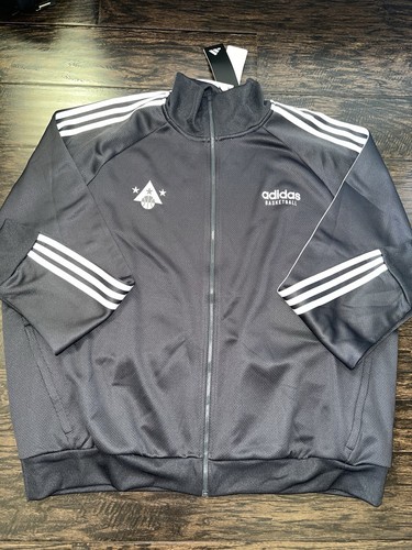 adidas BASKETBALL リバーシブル ナイロンジャケット ブラックS Adidas basketball windbreaker - Gem