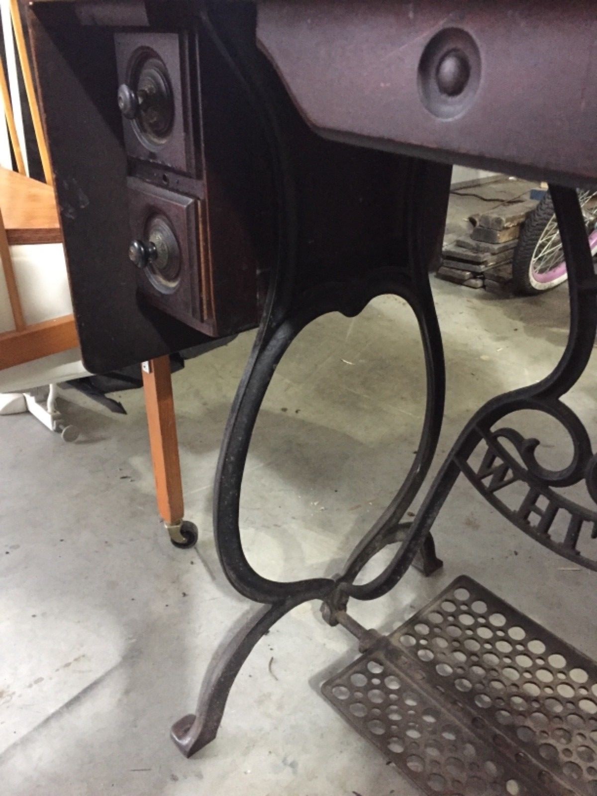 White sewing machine cast iron Stand White Industrial Fargo or Bemidji local