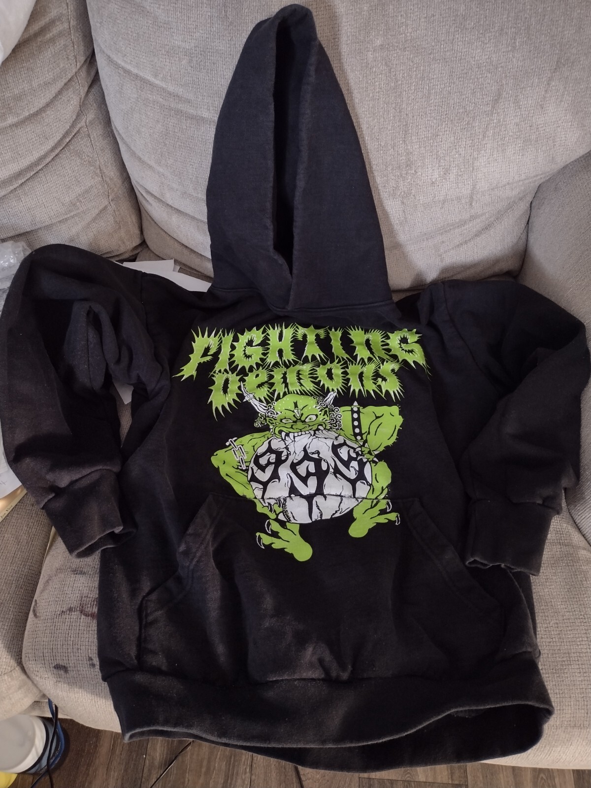 Juice Wrld x Vlone Fighting Demons Hoodie Medium | eBay