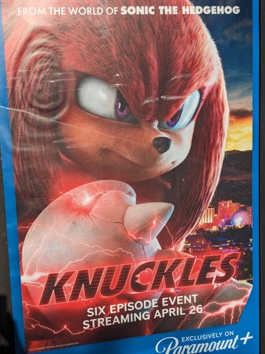 KNUCKLES SONIC THE HEDGEHOG BUS  STOP MOVIE POSTER