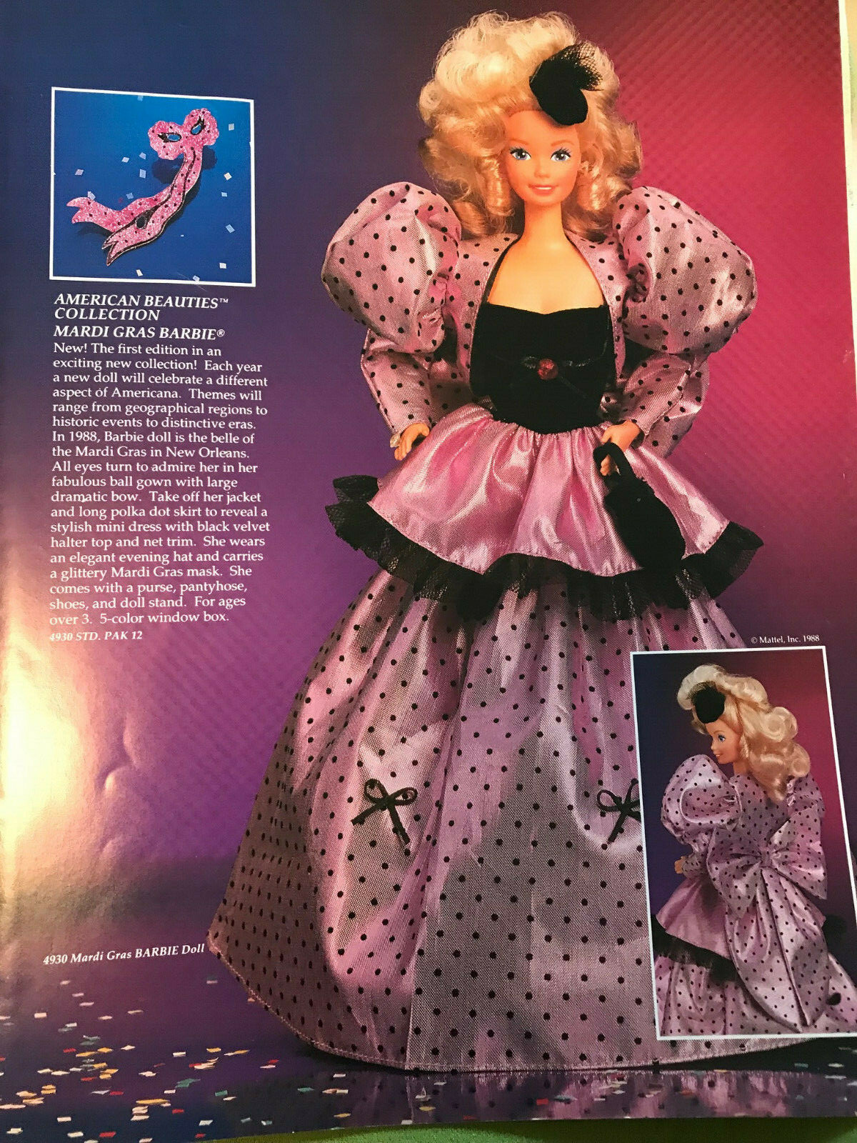 Vintage Mattel1988 Collector Classis Catalog - Barbie, Himstedt Heatland Dolls