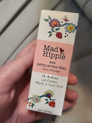 Mad Hippie AHA Exfoliating Peel 16 Actives:Peptides,Glycolic & Lactic Acids 30ml