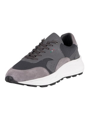 

Мужские замшевые кроссовки Belvotti Milano Mazzola, серые, Grey, BM10009-GRY