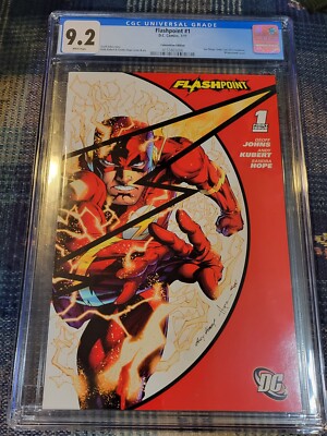 Flashpoint #1, CGC 9.2, SDCC exclusive wraparound, Thomas Wayne Batman 1st APP