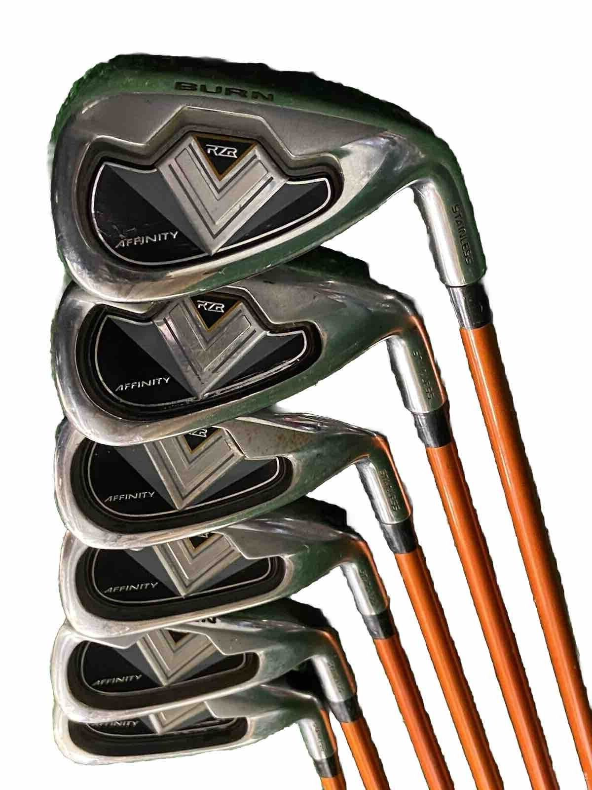 Affinity RZR Burn Iron Set 5-PW Regular Graphite  5i 38" Great Grips Men's RH