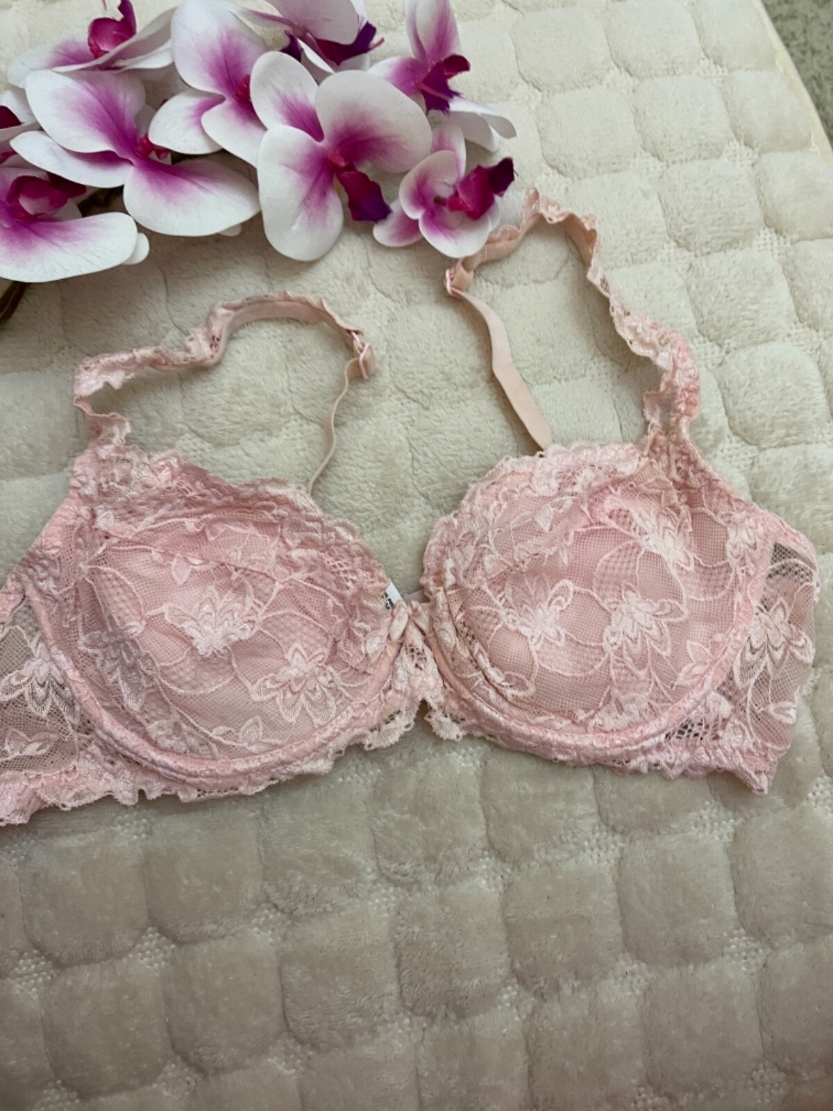 Chico pink padded underwired Bra size it6b eu90b us40b | eBay