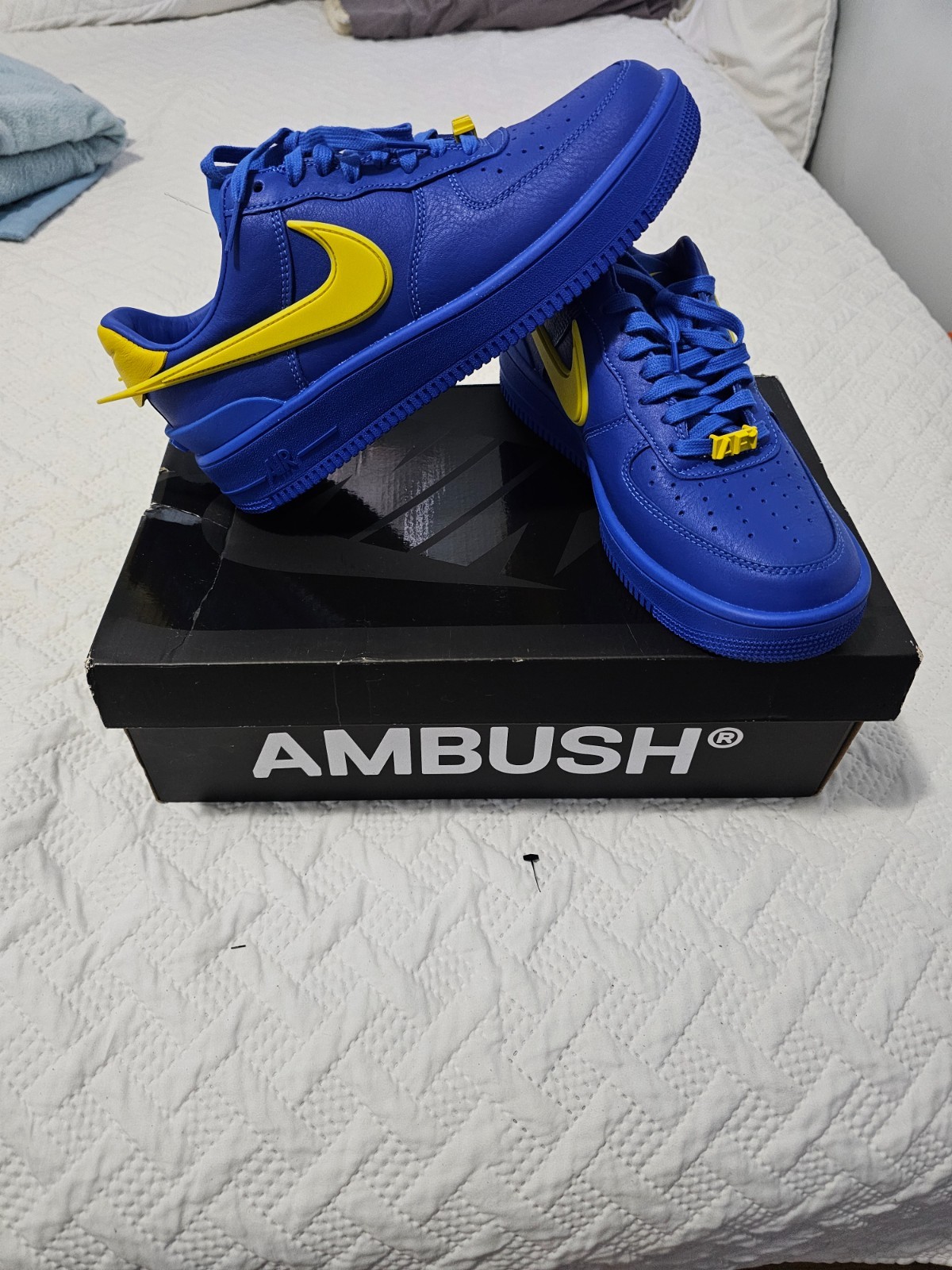 Size 9.5 Nike AMBUSH x Air Force 1 Low Game Royal | eBay