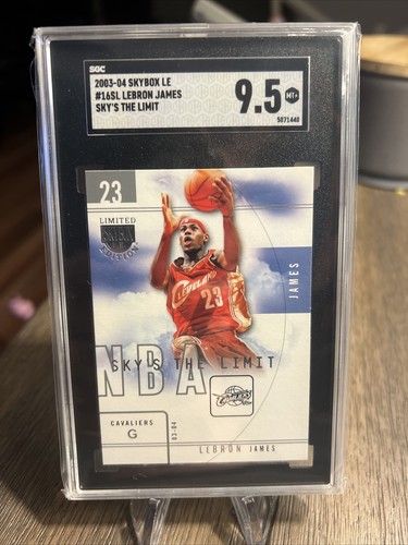 レベッカ スターリーナイト アット サンシミオン EDITION 60/300 LEBRON JAMES SGC 9.5 2003 SKYBOX L.E. #16 ROOKIE SKY'S THE