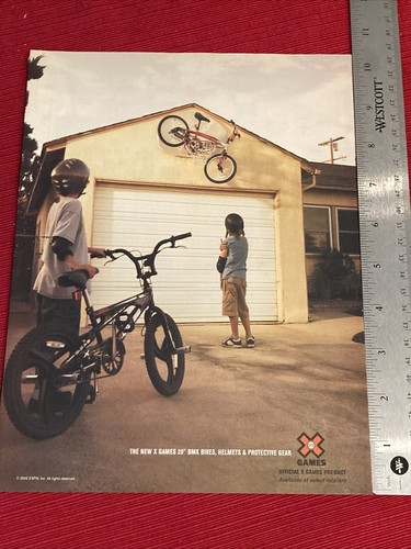 New X Games BMX Bikes, Helmets And Gear 2005 Print Ad - Great To Frame!