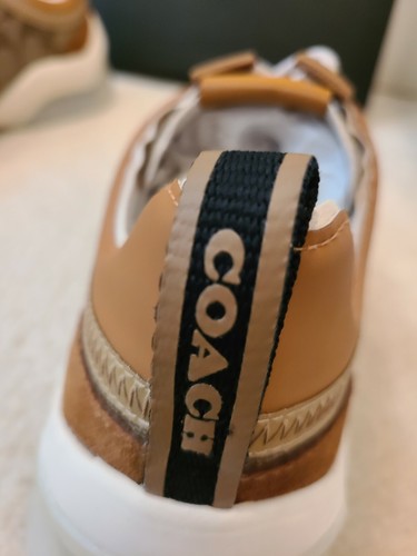 Pre-owned Coach $285  Men's Low Top Sneaker Signature Canvas 10 D Limited Edition In Multicolor