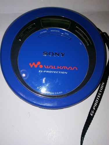 Sony Walkman Portable CD Player Model D-EJ622 Blue tested works