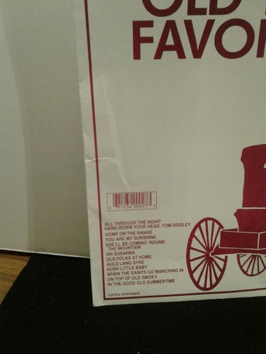 Music Maker Lap Harp Song Packet OLD TIME FAVORITES 12 songs