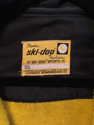 Vintage Skidoo Bombardier One Piece Snowmobile Snow Suit