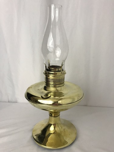 Antique Vtg Aladdin Style Brass Kerosene Parlor Lamp Oil Hurricane Lantern Light