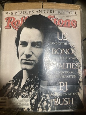 ROLLING STONE MAGAZINE #547   March 1989   U2 + BONO Cover / Feature Story