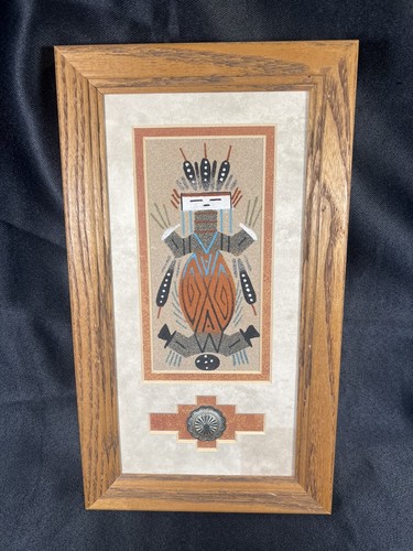 ★NAVAJO SANDPAINTING VINTAGE ART ナバホ族 砂絵 ☆NAVAJO SANDPAINTING VINTAGE ART ナバホ族 砂絵 Vintage