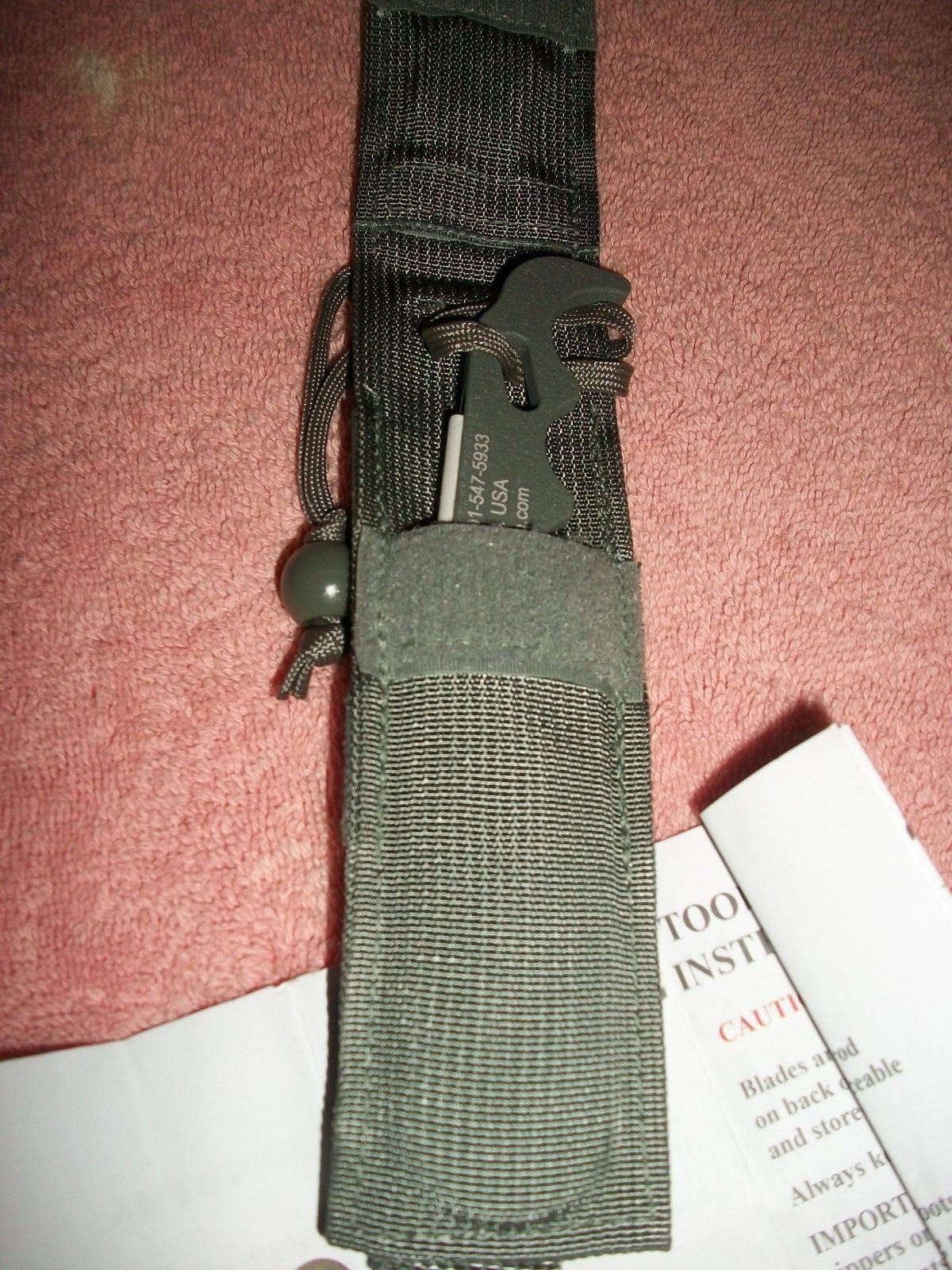 OK RESCUE TOOL MILITARY WITH CASE NEW