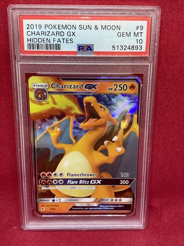 ポケモンカード　グレイシアGX hidden fates (英語版) PSA9 Charizard GX SV49/SV94 Hidden Fates: Shiny Vault Holo for