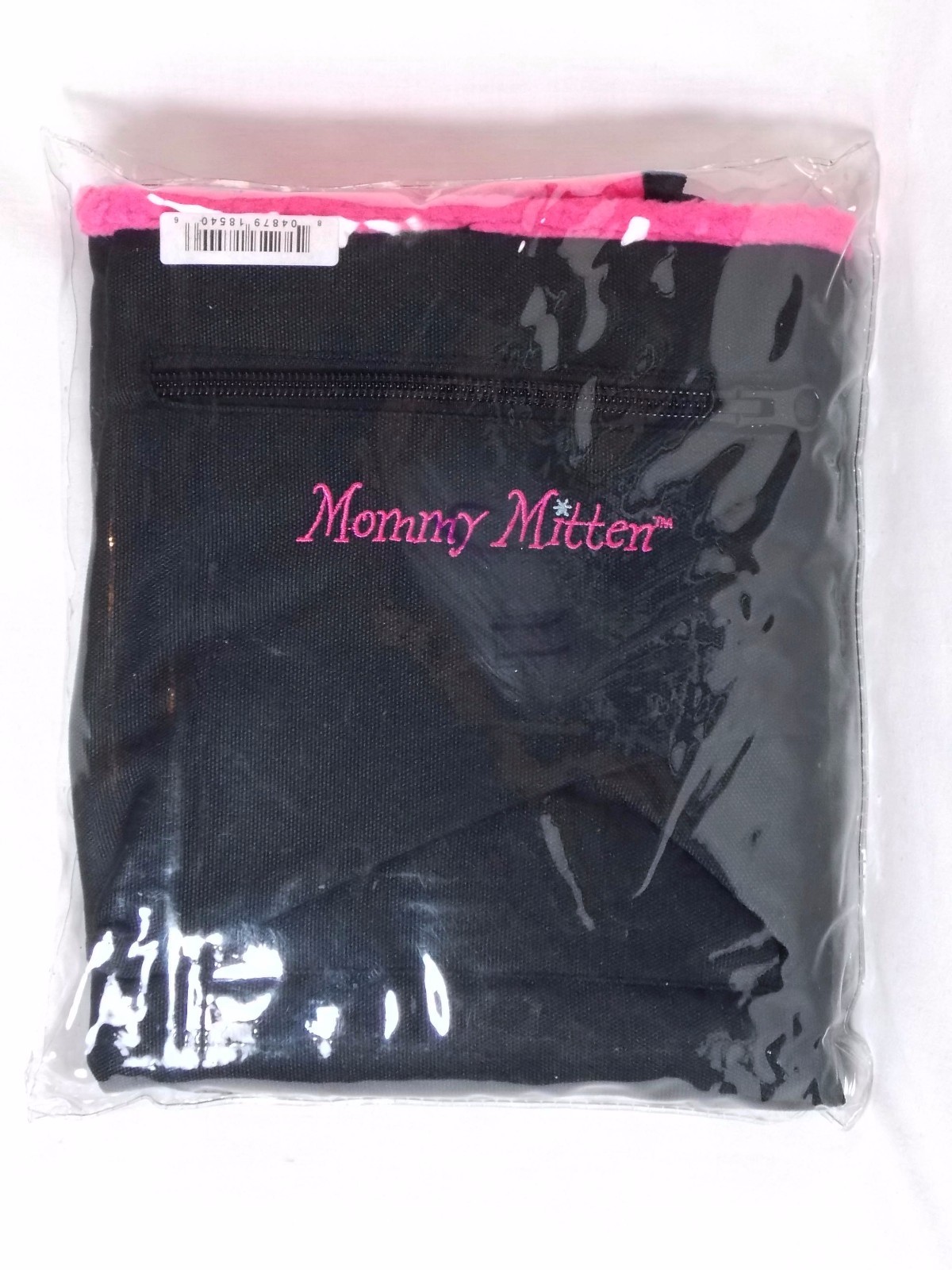 Mommy Mitten Stroller Hand Warmer Handlebar Cover Fleece Lined Black Hot Pink