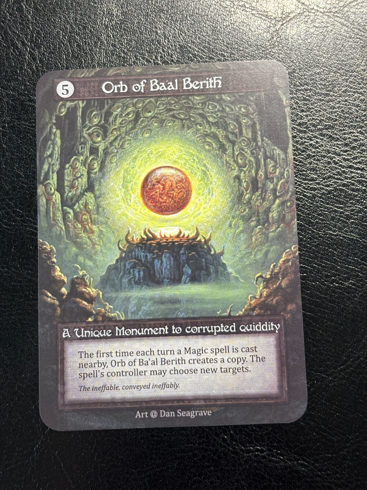 Sorcery Contested Realm TCG Alpha Orb of Baal Berith Unique