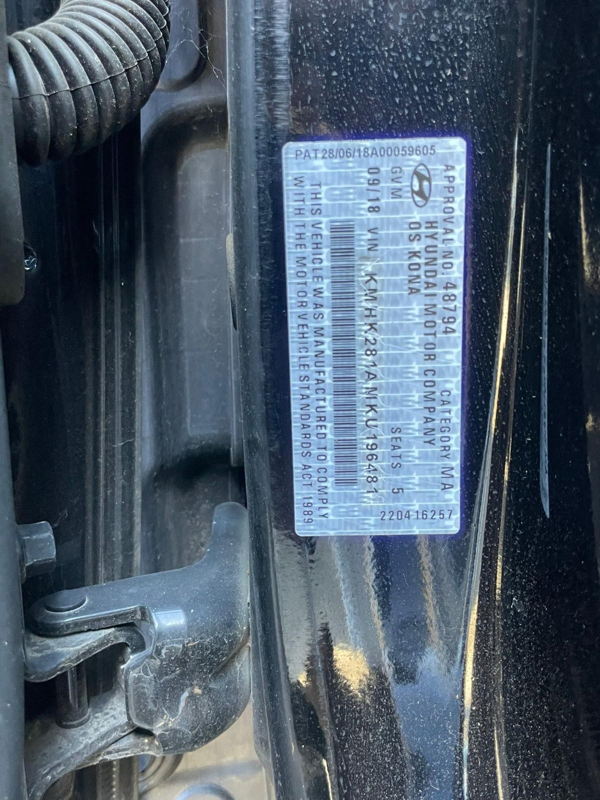 HYUNDAI KONA OS 09/2017-10/2020 RIGHT TAILLIGHT IN BODY NON-LED TYPE - thumbnail 10