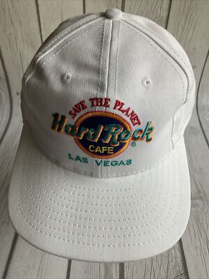 Vintage 90 s HARD ROCK CAFE LAS VEGAS Snap Back Hat Dad CAP NOS NWOT