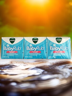 VICKS Baby Rub Soothing Vapor Ointment, PACK of 2, 1.76 oz