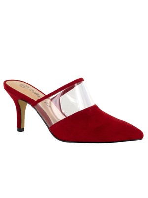 

BELLA VITA Женские красные прозрачные туфли без задника Blakely Stiletto на каблуке 8,5 м, Красный, BLAK2