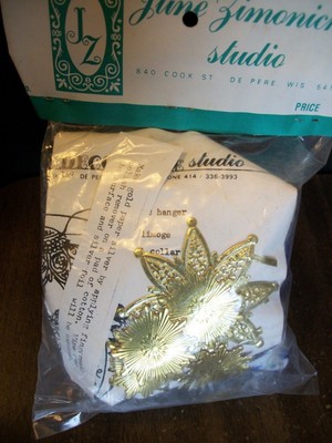 Vintage June Zimonick Christmas Ornament Kit Delft Blue 147 Sealed Craft