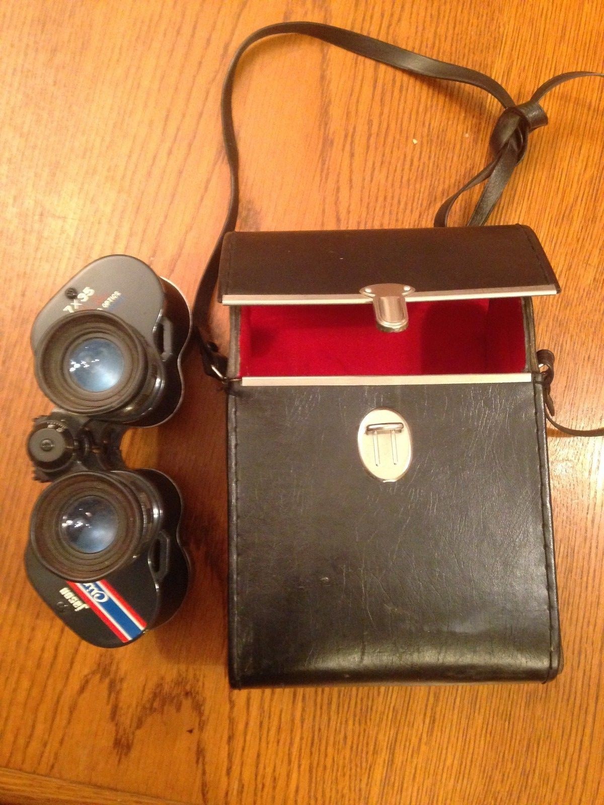 VINTAGE JASON CLIPPER 7X35 118 BINOCULARS WITH CASE X WIDE