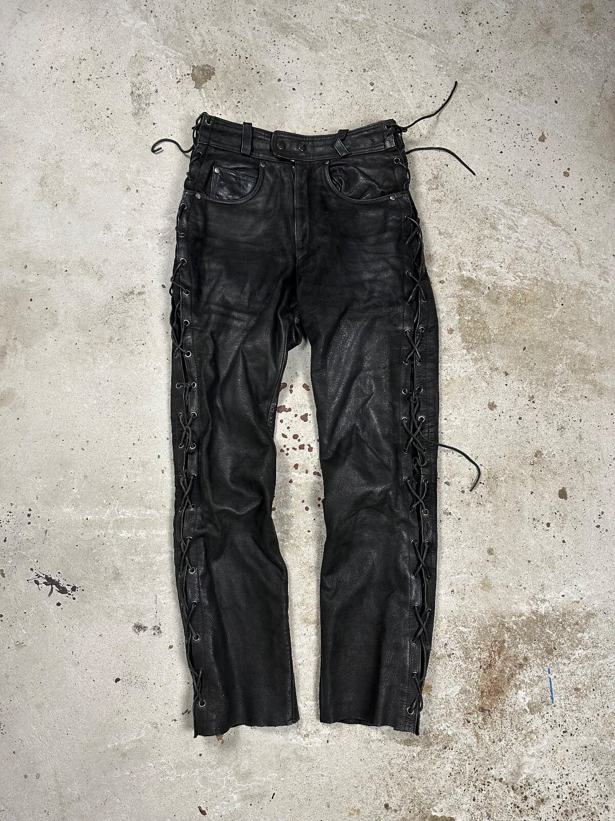 パンツ 90s~ unknown 501 type leather pants パンツ 90s~ unknown 501 type leather pants 90s Black Leather