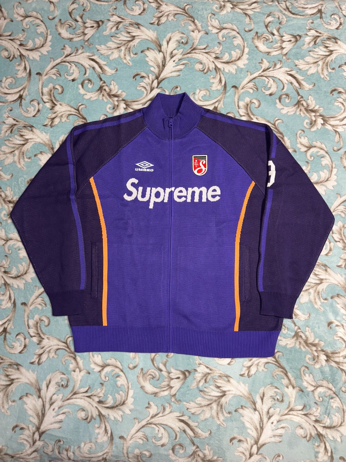 supreme umbro zip up sweater purple Lサイズ Supreme x Umbro Zip Up Sweater Purple Lサイズ｜Yahoo!フリマ