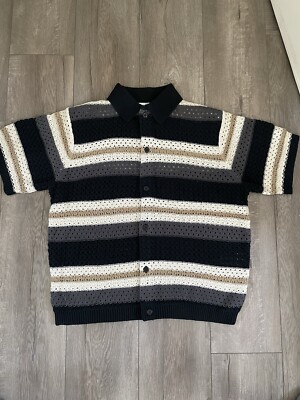 kith thompson crochet buttondown