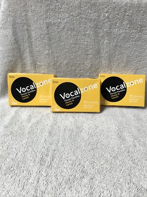 X3 Vocalzones 24 In Each Throat Pastilles Honey Lemon